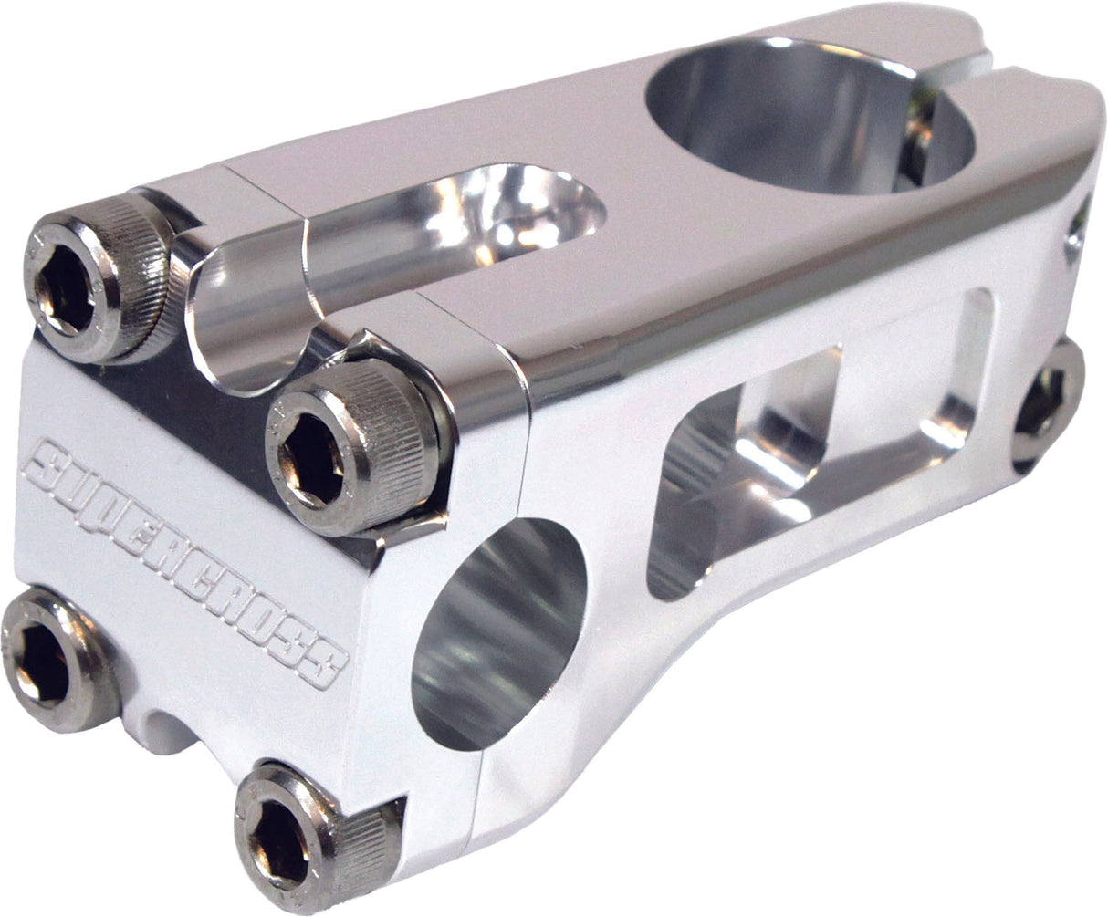 SUPERCROSS Racerhead Fl Stem Polished 1-1/8"X48mm RH-48-SIL