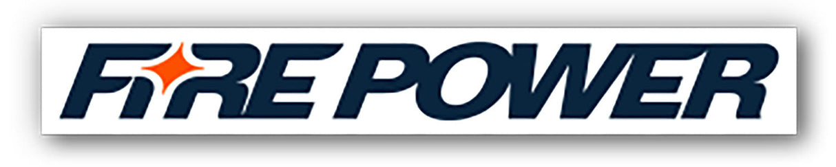 FIRE POWER Fire Power Sticker White 100 Pks 99-8102