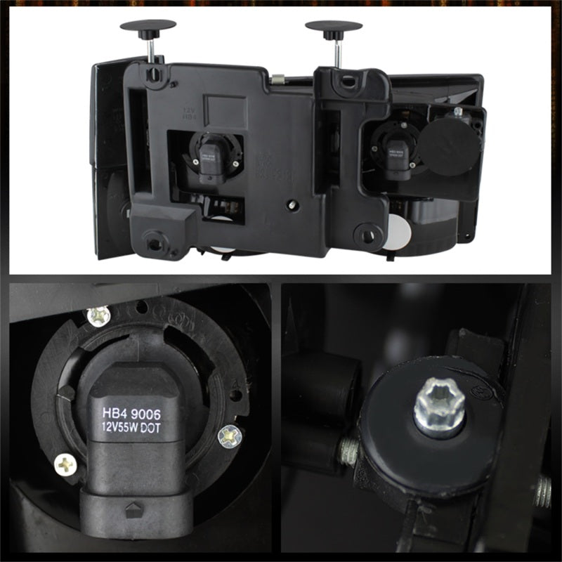 Xtune GMC Yukon 92-93 Crystal Headlights w/ Corner & Bumper Smoke HD-JH-GMCCK88-AM-SM-SET 5073525