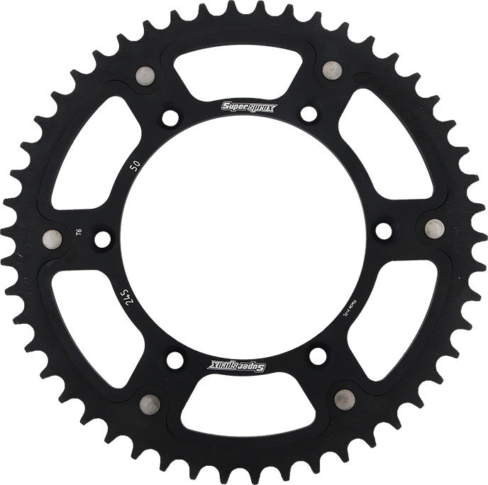 SUPERSPROX Rear Stealth Sprocket Alu/Stl 50t-520 Blk Yam RST-245-50-BLK