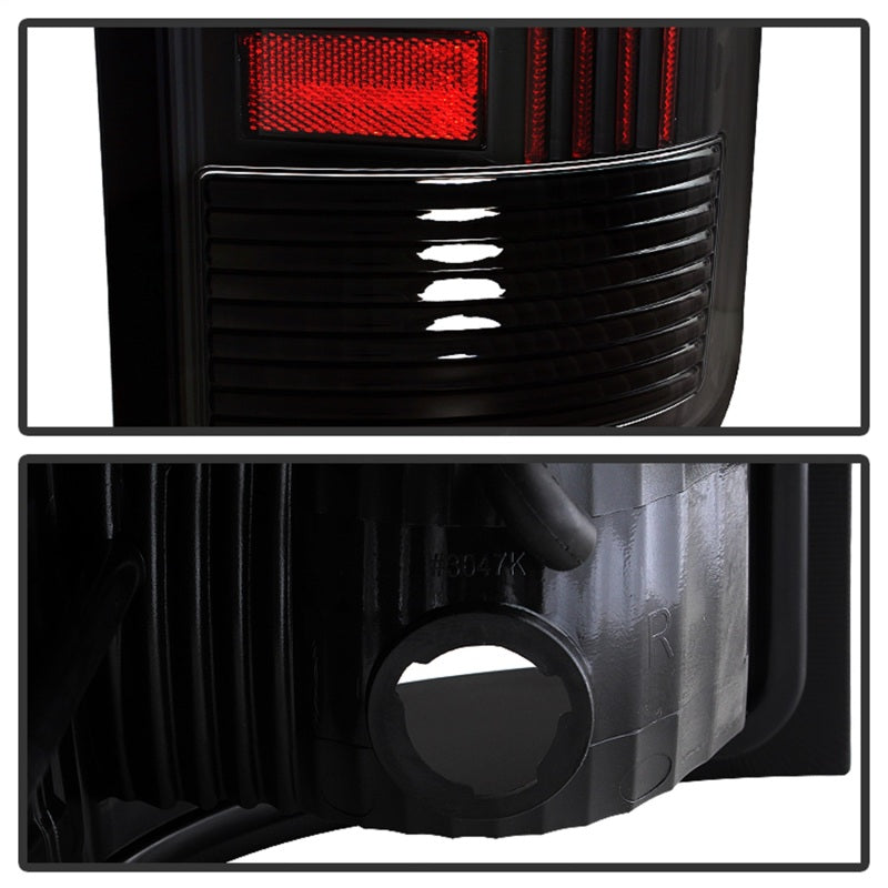 Xtune GMC Sierra 07-13 LED Tail Lights Black ALT-ON-GS07-G2-LED-BK 5081551