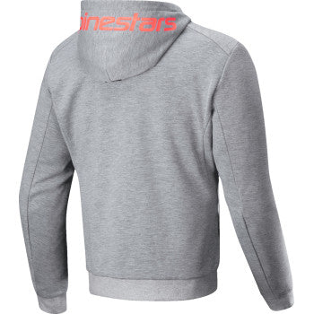 IN STOCK ALPINESTARS Chrome v2 Sport Hoodie - Heather Gray/Red Fluo - XL 4200325-9199-XL