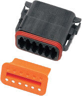 NAMZ CUSTOM CYCLE12-Wire Black Deutsch Plug & Wdglck Hd# 72119-94bkDP-12B