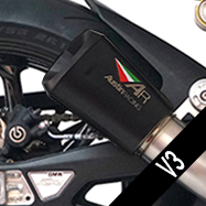 Austin  V3 SLIP ON 2026 KTM 990 RCR BOX DELETE BLACK EDITION EXHAUST SYSTEM AR112