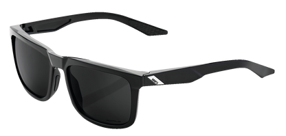 100% Blake Sunglasses - Polished Black - Grey PeakPolar 60028-00000