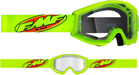 FMF Youth PowerCore Goggles - Core - Yellow - Clear F-50054-00003 2601-3019