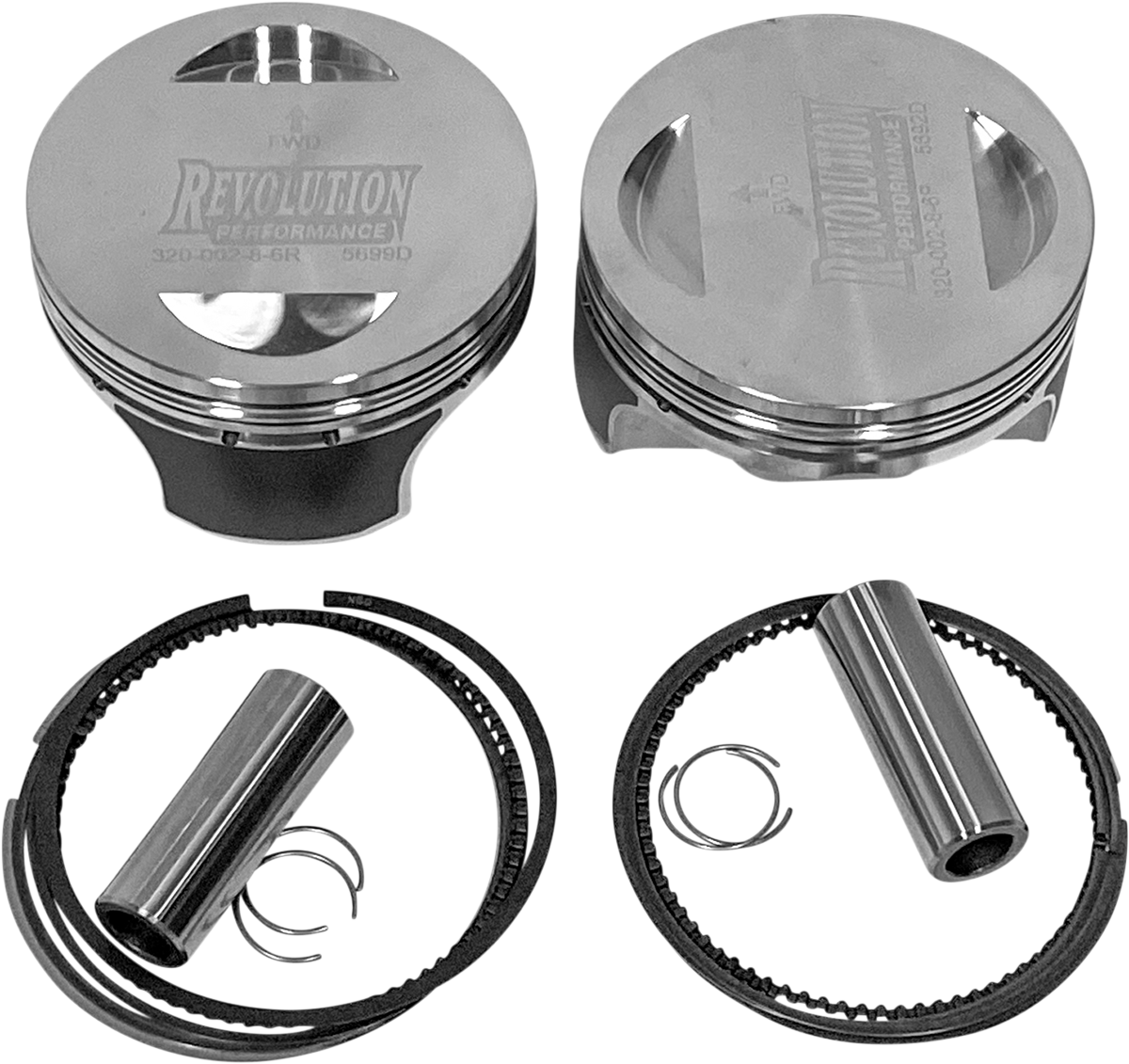 REVOLUTION PERFORMANCE, LLC Piston Kit - 109" - Evolution RP301-518W