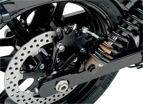 PERFORMANCE MACHINE (PM) 4-Piston Caliper - Rear - Black Ops - 08-17 FXD 1259-0052-SMB