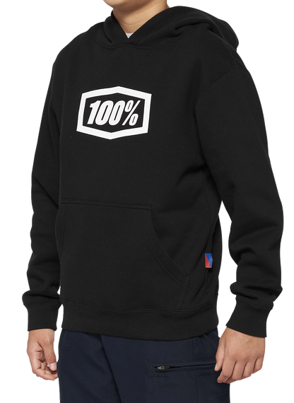 100% Youth Icon Hoodie - Black - Small 20030-00000