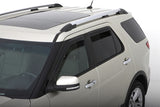 AVS 11-18 Ford Explorer Ventvisor In-Channel Front & Rear Window Deflectors 4pc - Smoke 194293
