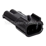 NAMZ Delphi-Packard Weatherpack 2-Position Male Wire Connector w/Seals NDP-38062