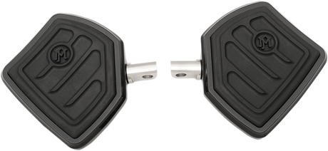 PERFORMANCE MACHINE (PM) Passenger Floorboards - Contoured - Black 0036-1016-B