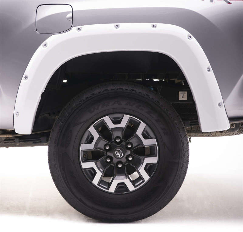 EGR 16+ Toyota Tacoma w/Mudflap Bolt-On Look Color Match Fender Flares - Set - Super White 795084-040