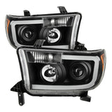 Xtune Toyota Tundra 07-13 LED Light Bar Projector Headlights Black PRO-JH-TTU07-LED-BK 9027888