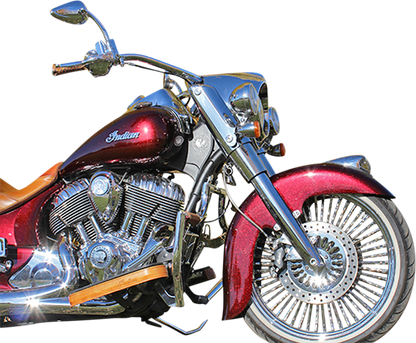 KLOCK WERKS Front Fender - Steel - Indian/Chief - 16"-19" KWF-04-0400