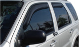 AVS 07-10 Mitsubishi Outlander Ventvisor In-Channel Front & Rear Window Deflectors 4pc - Smoke 194555