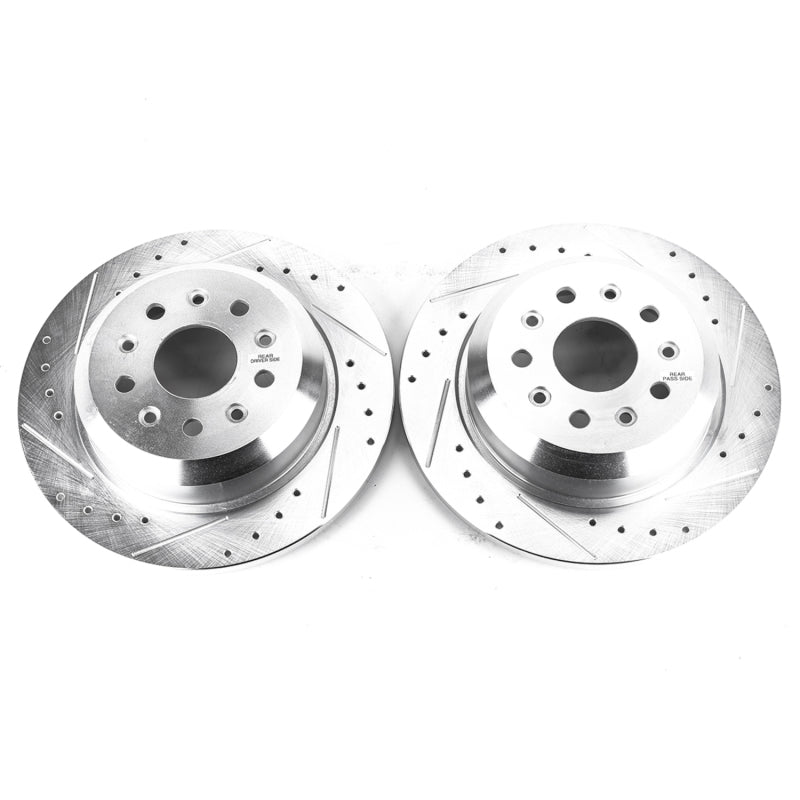 Power Stop 18-19 Jeep Wrangler Rear Evolution Drilled & Slotted Rotors - Pair AR8388XPR