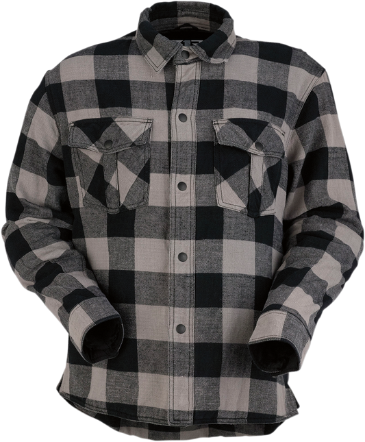 Z1R Duke Flannel Shirt - Gray/Black - 3XL 3040-2550