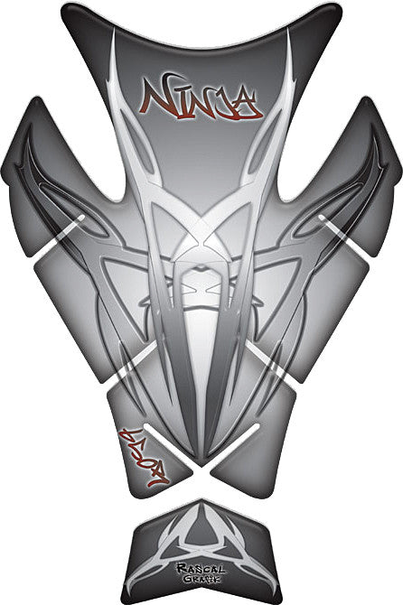 RASCAL GRAFIK Tank Pad Kaw Ninja 650r '06-08 Grey RA36333