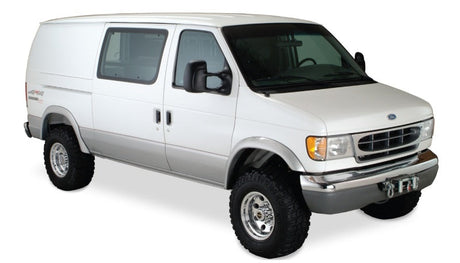 Bushwacker 94-14 Ford E-250 Super Duty Extend-A-Fender Style Flares 2pc - Black 22004-11