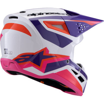 ALPINESTARS SM3 Helmet - Heat - Gloss White/Purple/Pink - 2XL 8301026-2052-XXL