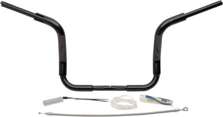 FAT BAGGERS INC. Handlebar Kit - Rounded Top - 12" - Black 809412-B