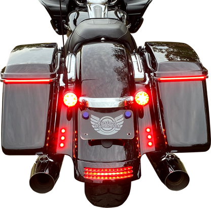 CUSTOM DYNAMICS LED Lights - Red - Black CD-BOLT-R2-B