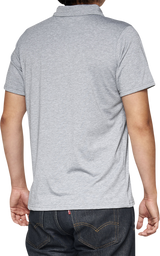 100% Corpo Polo Shirt - Heather Gray/White - Small 35019-252-10