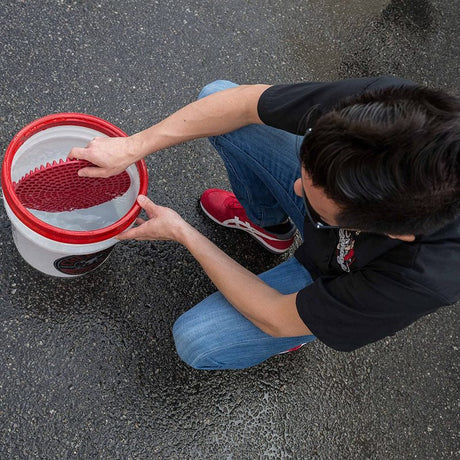 Chemical Guys Cyclone Dirt Trap Car Wash Bucket Insert - Red DIRTTRAP02