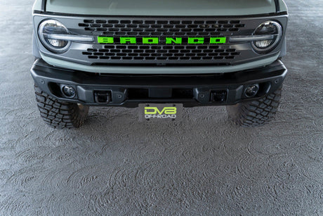 DV8 Offroad 21-23 Ford Bronco Capable Bumper Front License Plate Mount LPBR-04