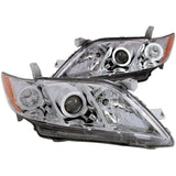 ANZO 2007-2009 Toyota Camry Projector Headlights w/ Halo Chrome 121180