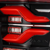 AlphaRex 16-21 Toyota Tacoma LUXX LED Taillights Blk/Red w/Activ Light/Seq Signal 680000