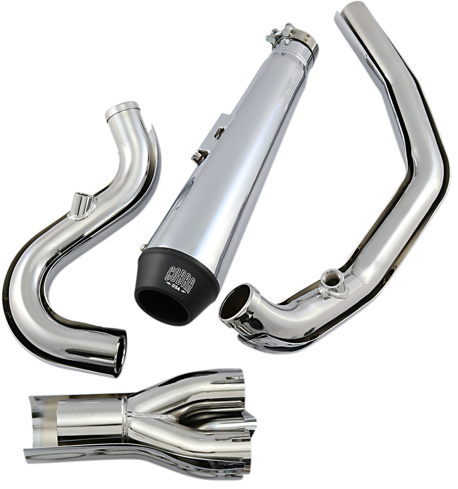 COBRA El Diablo Exhaust - Chrome - '07-'11 Softail 6484