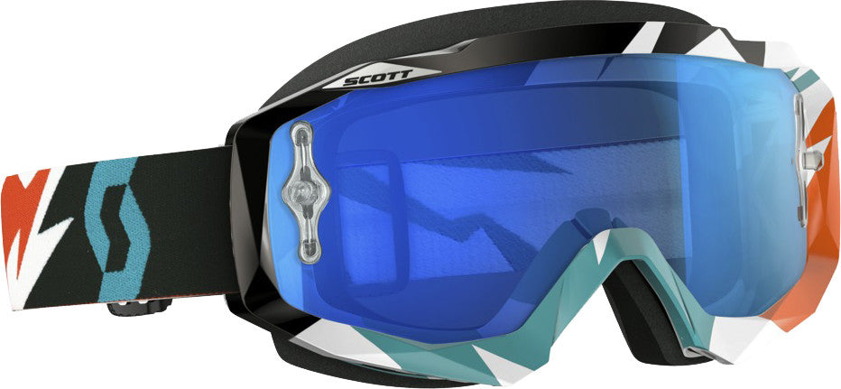 SCOTT Hustle Goggle Cracked Orange/Turquoise 240587-4980278
