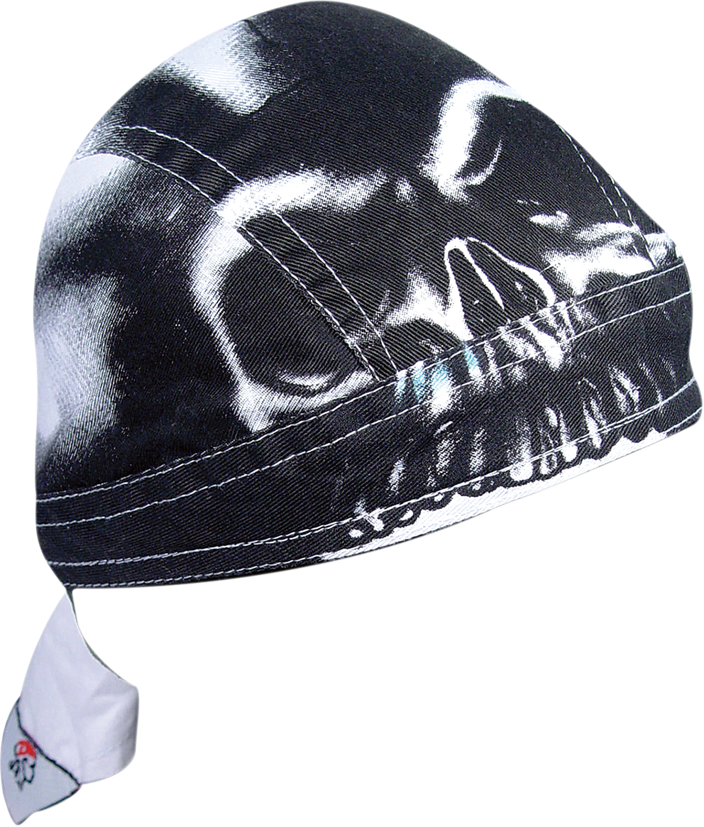 ZAN HEADGEAR Road Hog Flydanna Headwrap - Airbrushed Skull ZSG031