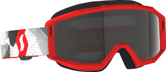 SCOTT Primal Sand Dust Goggle - Camo White/Red - Dark Gray 278600-7434053