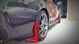 Rally Armor 15-21 Subaru WRX &amp; STI Black Mud Flap Grey Altered Font Logo MF32-UR-BLK/GRY-X