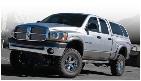 Bushwacker 02-08 Dodge Ram 1500 Fleetside Extend-A-Fender Style Flares 4pc 78.0/96.0in Bed - Black 50904-02