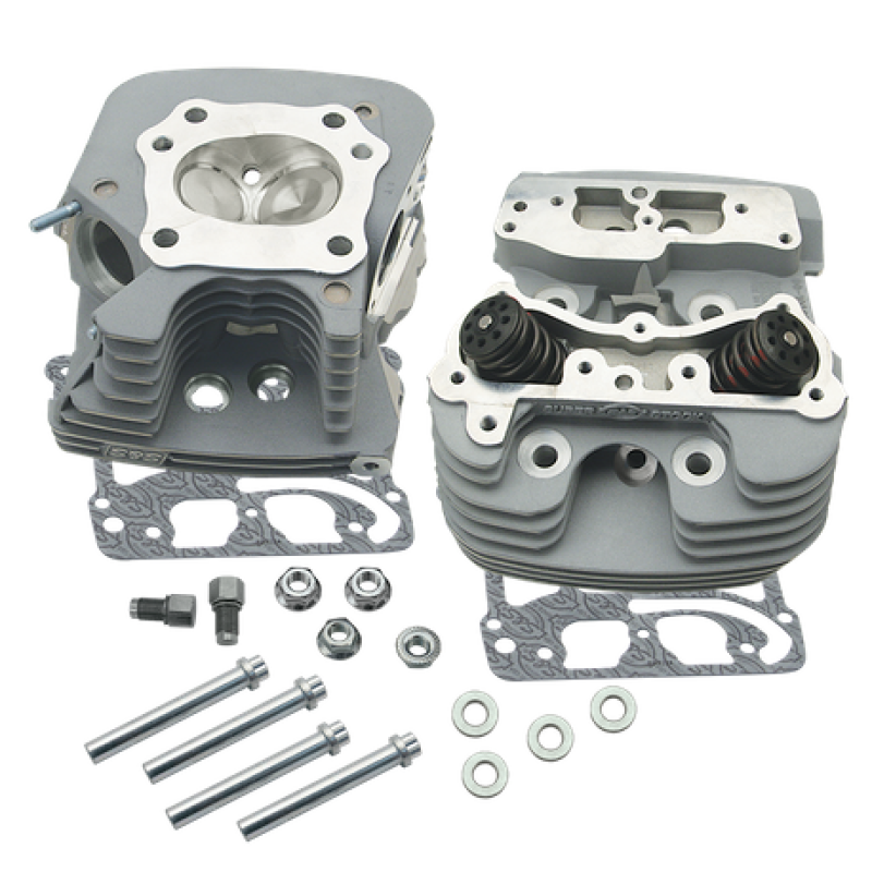S&S Cycle 08-16 Touring Super Stock 79cc Cylinder Head Kit - Silver 106-3227