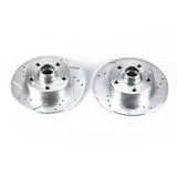 Power Stop 92-95 Volkswagen Corrado Rear Evolution Drilled & Slotted Rotors - Pair EBR426XPR