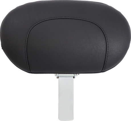 MUSTANG Wide Solo Seat - With Backrest - Black - Studded W/Concho - Softail '06-'10 79532
