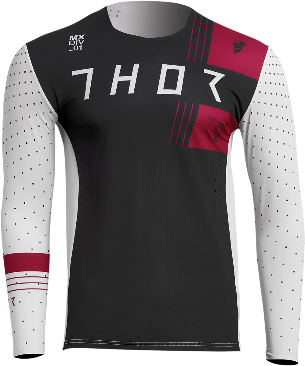 THOR Prime Strike Jersey - White/Maroon - Small 2910-6940