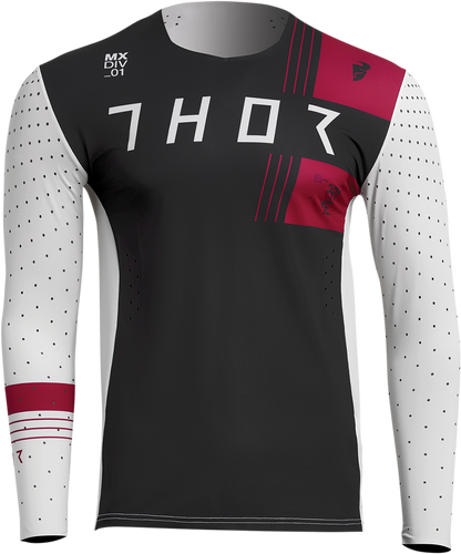 THOR Prime Strike Jersey - White/Maroon - Small 2910-6940