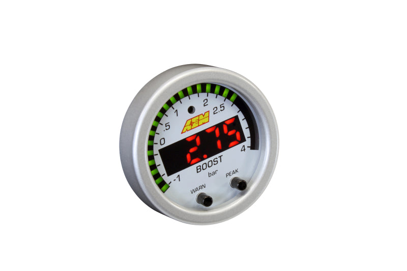 AEM X-Series Boost Pressure -30inHg 60psi Gauge Kit 30-0308