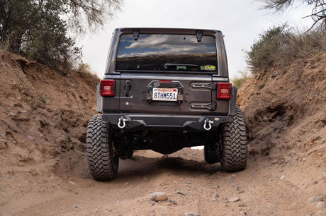 DV8 Offroad 18-22 Jeep Wrangler JL Spare Tire Delete Kit w/Light Mounts TSJL-03