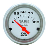 Autometer Ultra-Lite 52mm 0-100 PSI Electronic Oil Pressure Gauge 4327