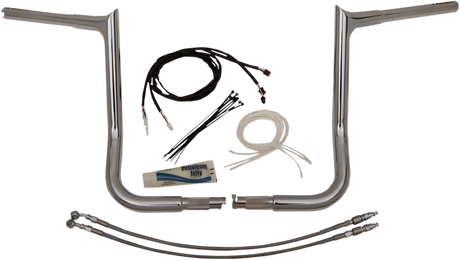 FAT BAGGERS INC. Handlebar Kit - Pointed Top - 16" - Chrome 909216