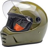 BILTWELL Lane Splitter Helmet - Gloss Olive Green - XL 1004-154-505