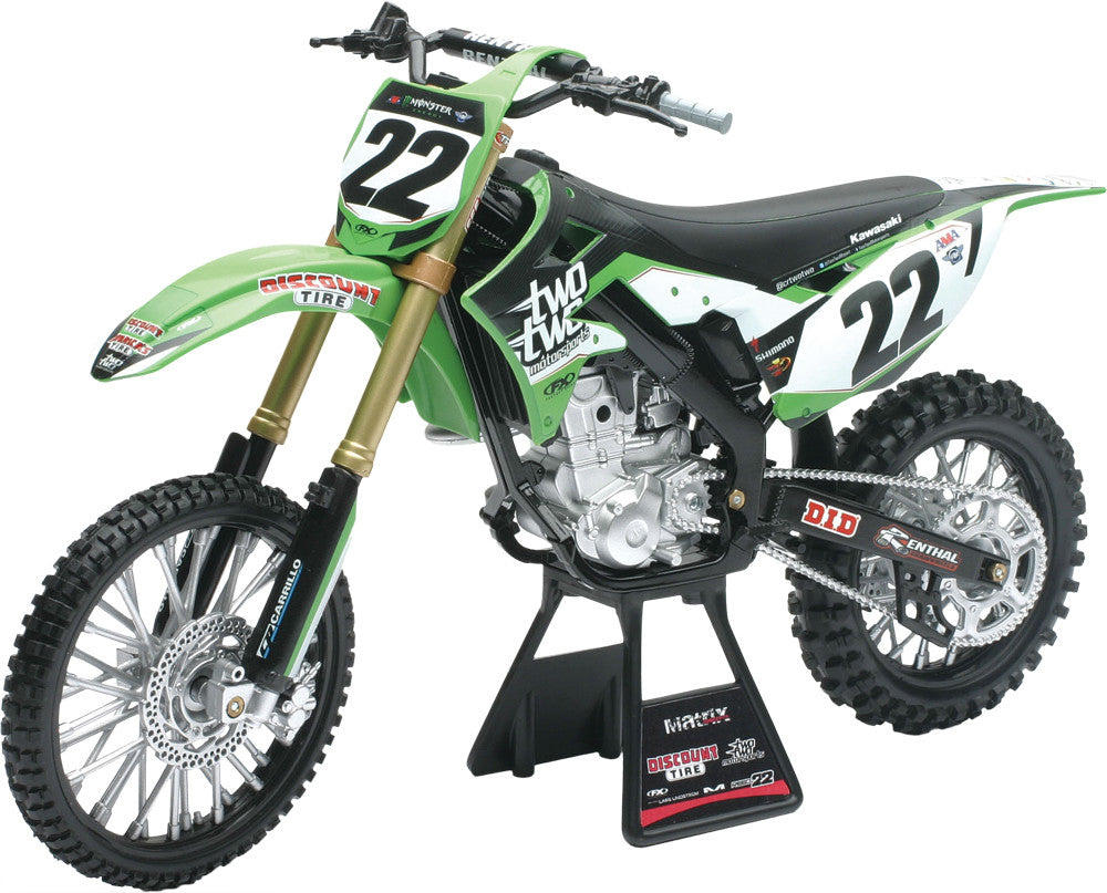 NEW-RAYReplica 1:6 Race Bike 14 Kawasaki Kfx450 Green49493