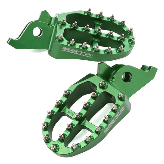 ZETA Footpegs Aluminum Green ZE93-1224